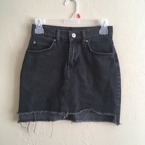 BDG Black Denim Mini Skirt